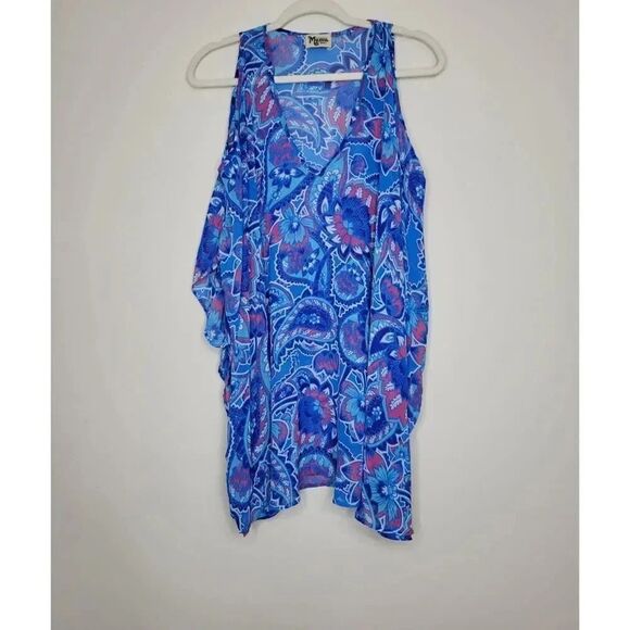 Show Me Your Mumu Peta Boo Tunic in Blueberry Paisley - Picture 2 of 11